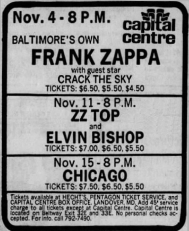 04/11/1976Capital Centre, Landover, MD